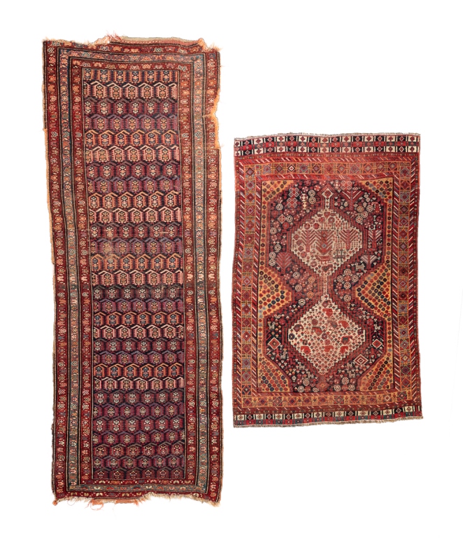 TWO ORIENTAL RUGS. First quarter