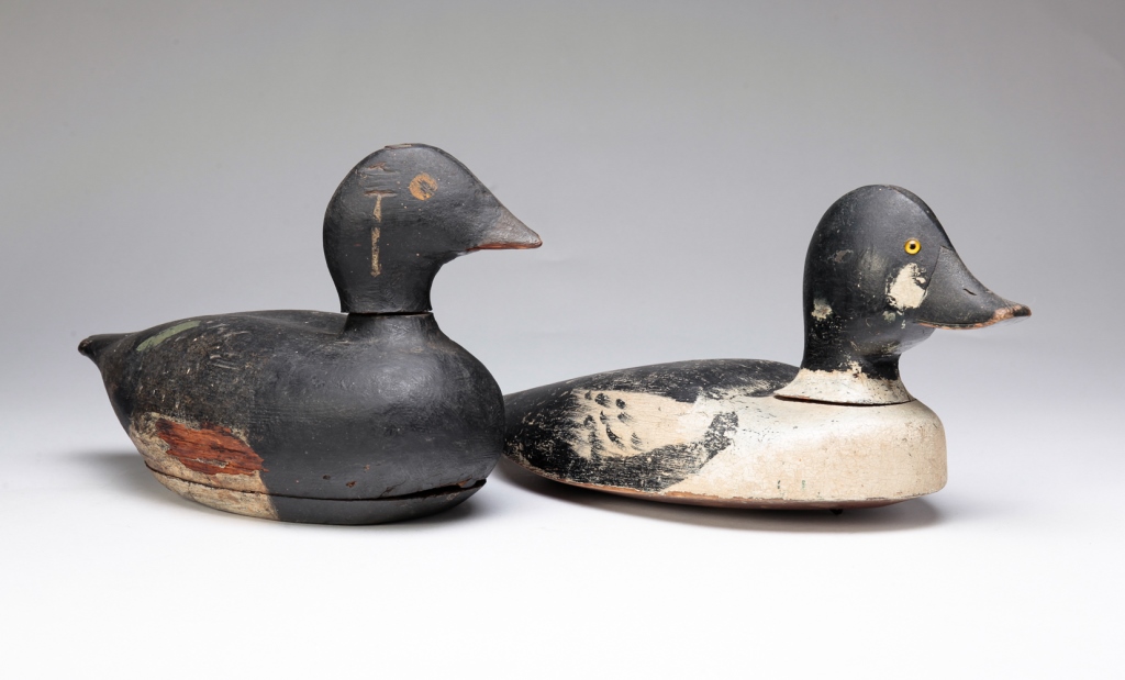 TWO AMERICAN DECOYS. Mid 20th century.