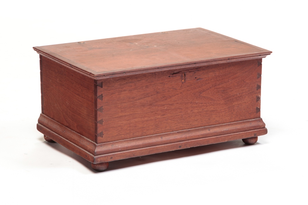 AMERICAN LOCK BOX. Late 18th century,