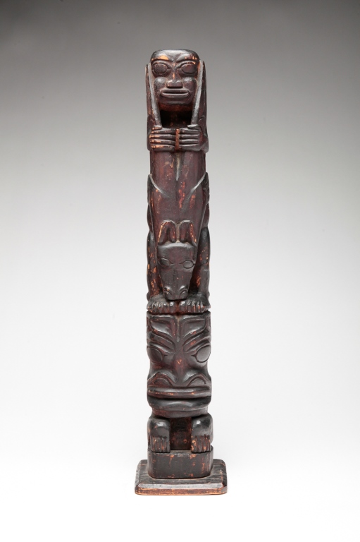 NORTHWEST COAST TOTEM POLE. Ca.