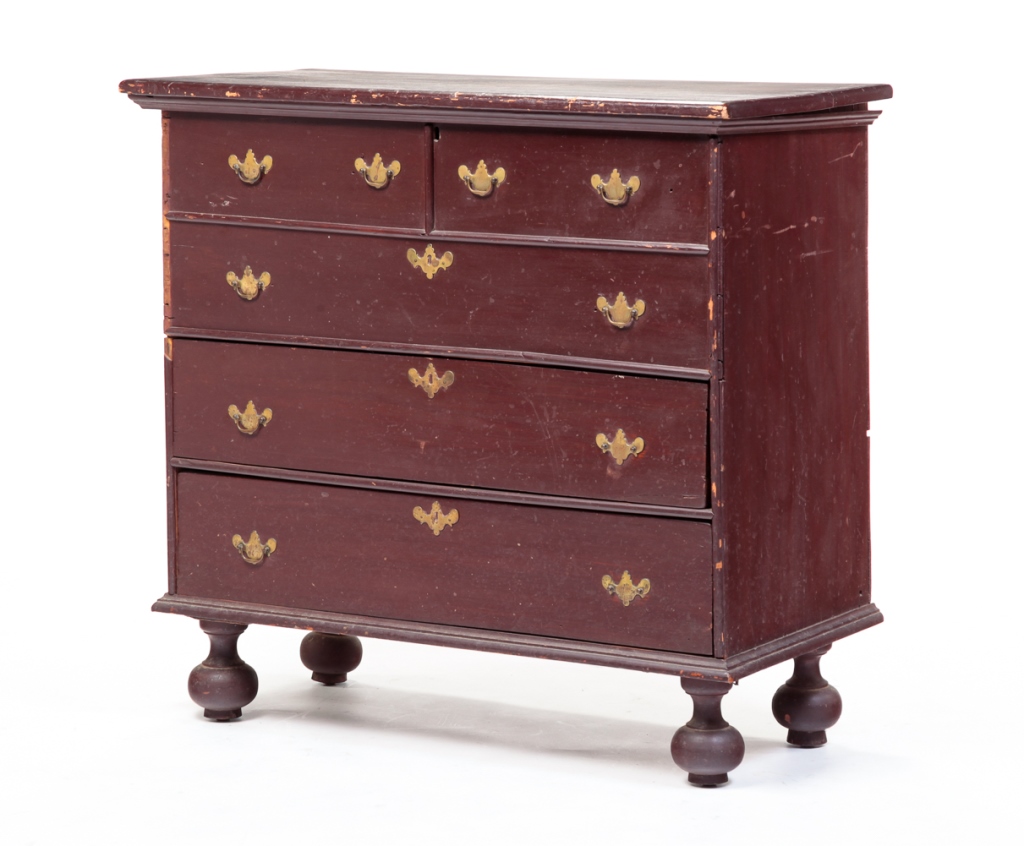 AMERICAN WILLIAM MARY MULE CHEST  2c9d7d