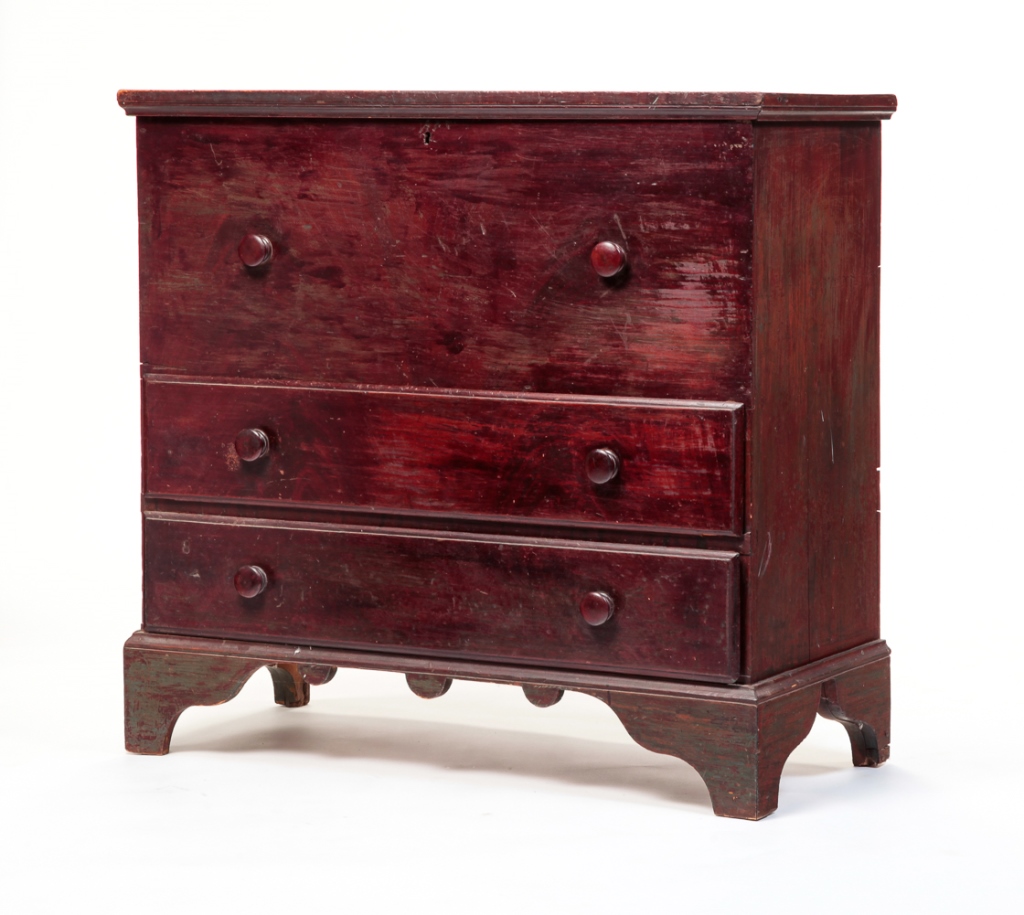 AMERICAN MULE CHEST. Late 18th-early