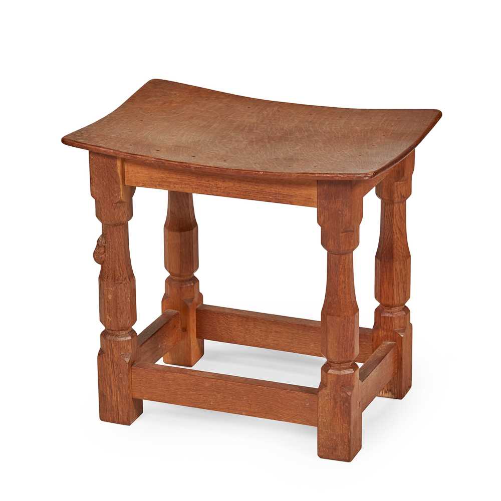 ROBERT MOUSEMAN THOMPSON 1876 1955 STOOL  2cc52a