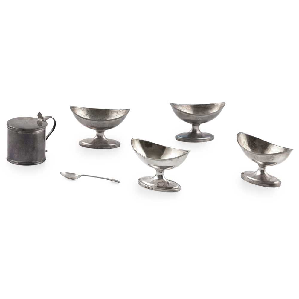 A SET OF FOUR GEORGE III SALTS