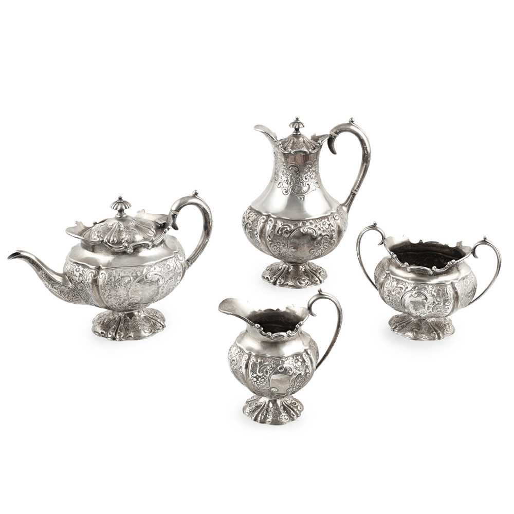 Y A LATE VICTORIAN FOUR-PIECE TEA