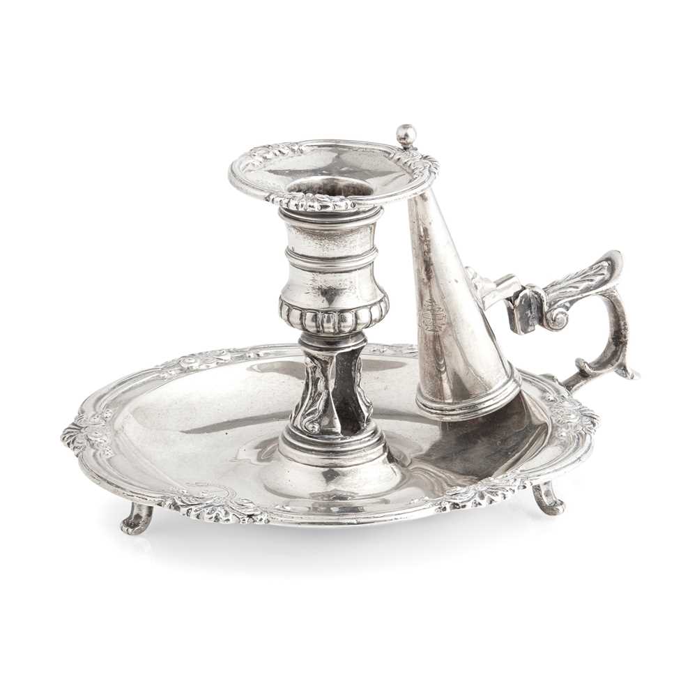 A GEORGE III CHAMBERSTICK John