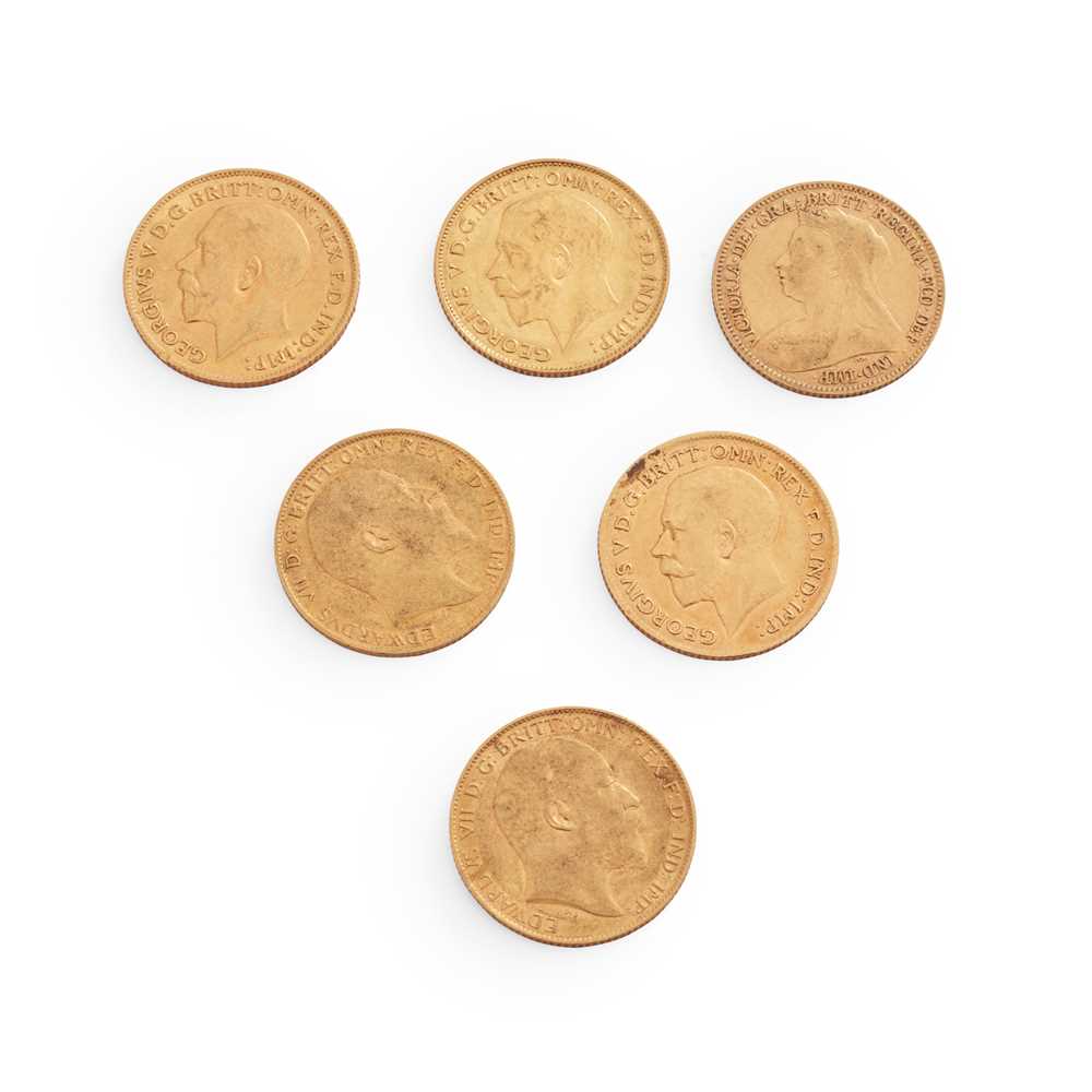 G.B - A COLLECTION OF HALF-SOVEREIGNS