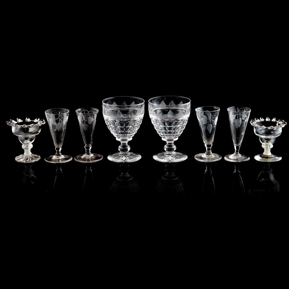 GROUP OF GEORGIAN AND REGENCY GLASS
18TH