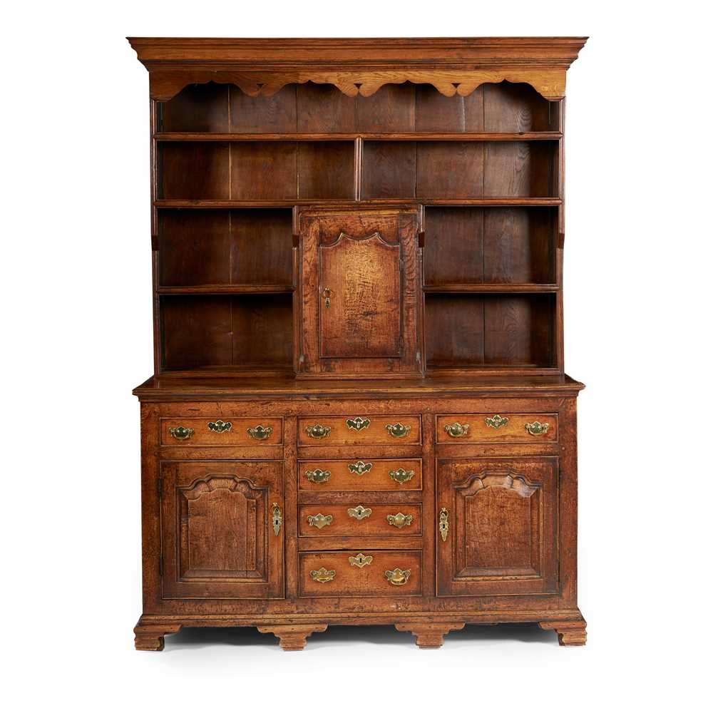 GEORGE III OAK DRESSER
LATE 18TH/