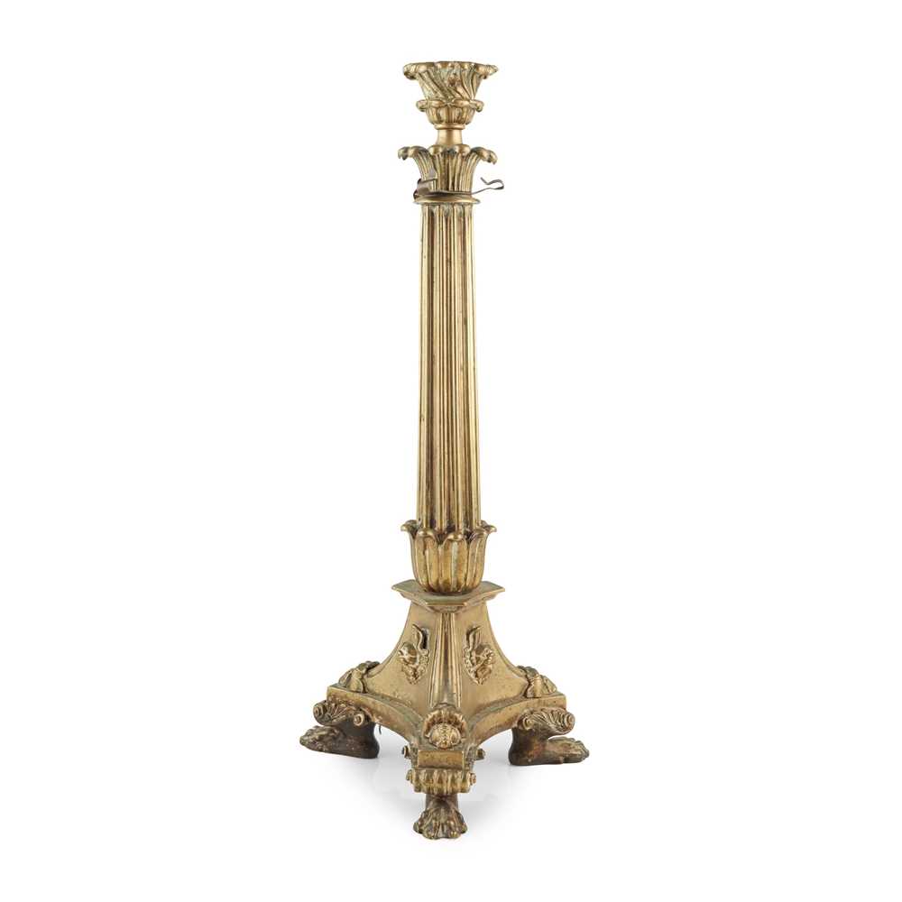 REGENCY BRASS LAMP BASE IN THE 2cc940