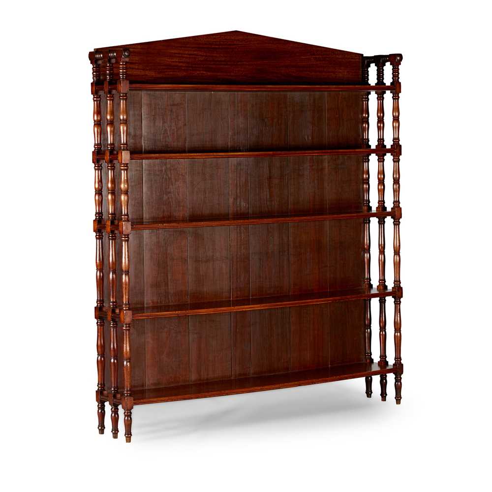  WILLIAM IV MAHOGANY OPEN BOOKCASE  2cc950