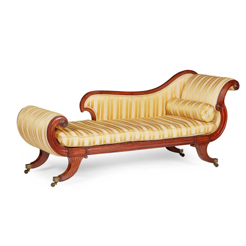 REGENCY MAHOGANY DAYBED, IN THE