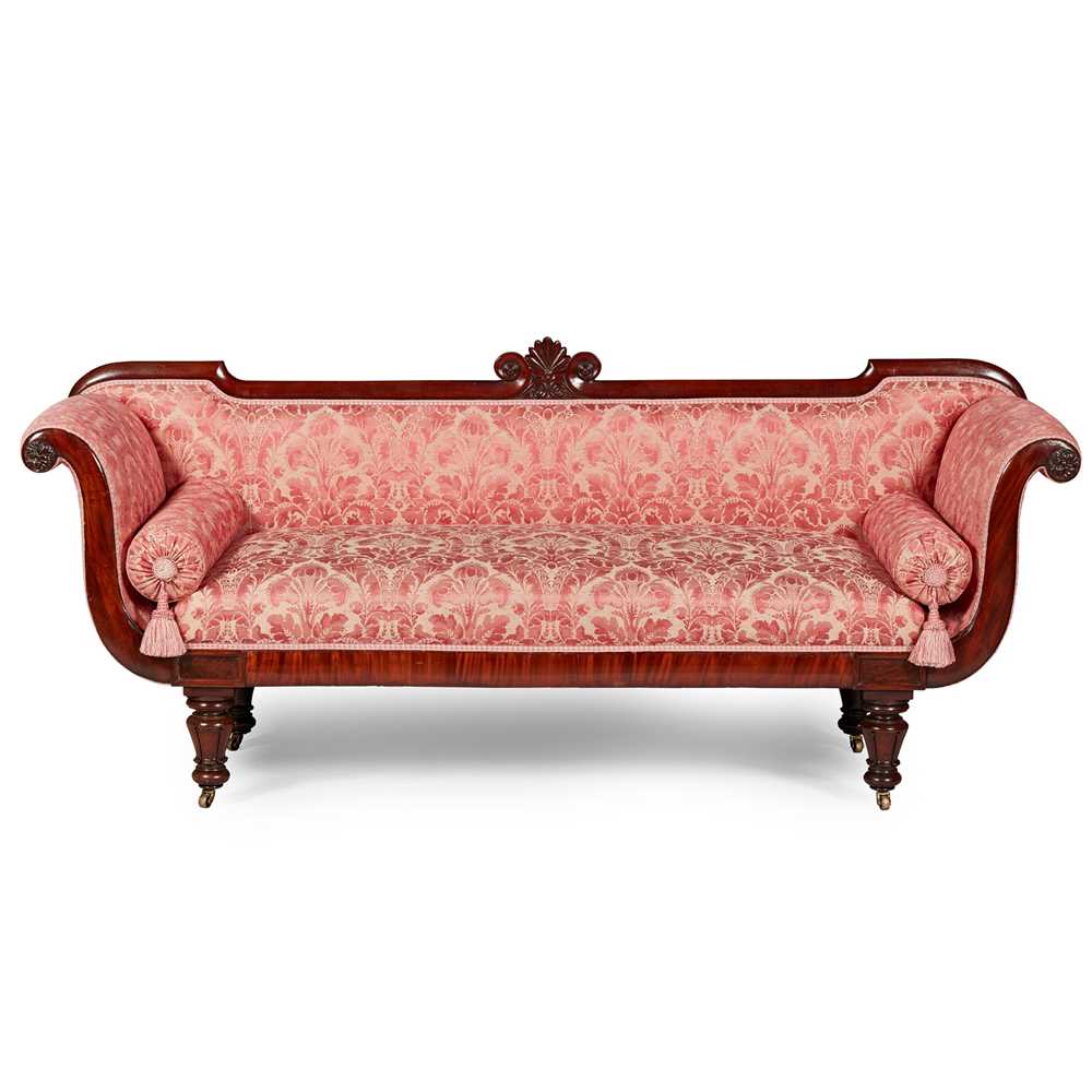 GEORGE IV MAHOGANY SOFA
EARLY 19TH