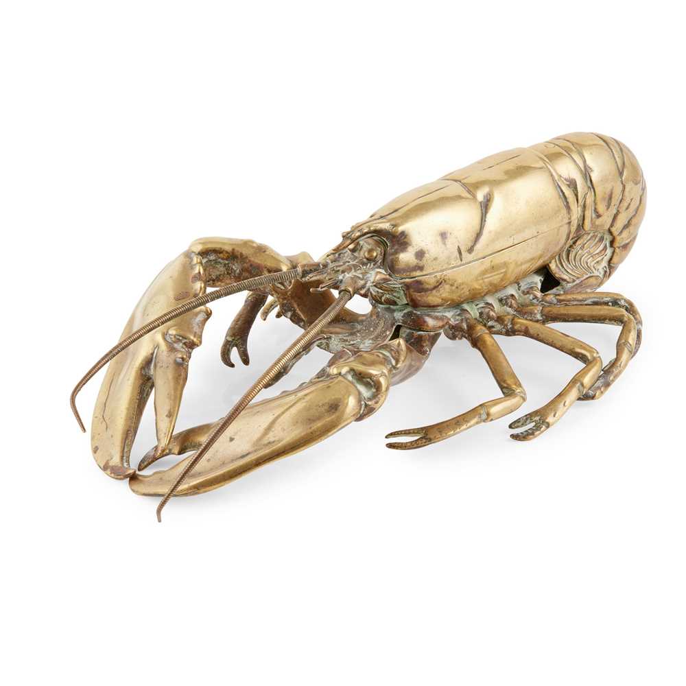 NOVELTY BRASS ARTICULATED LOBSTER 2cc987