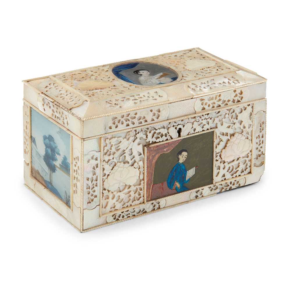 CHINESE MOTHER OF PEARL CASKET LATE 2cc9df