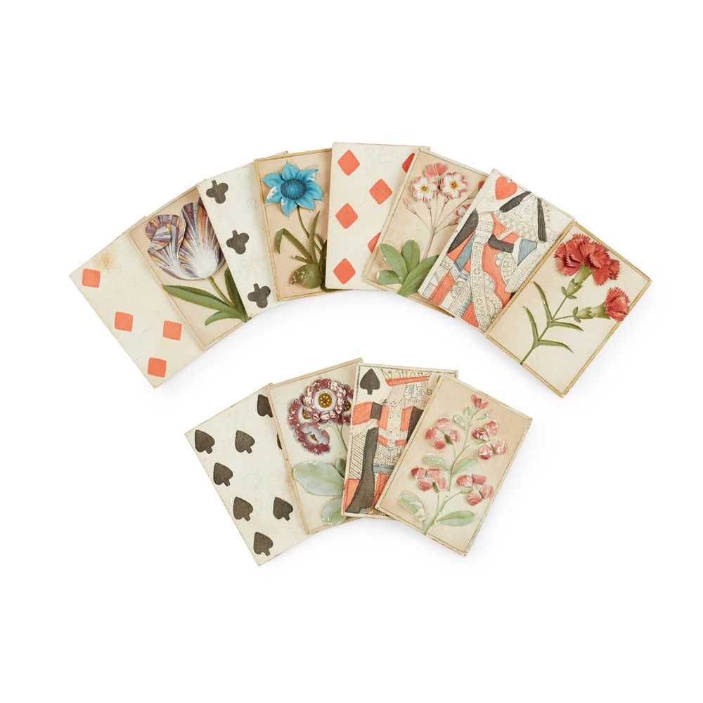SET OF TWELVE PLAYING CARDS EARLY 2cc9ed