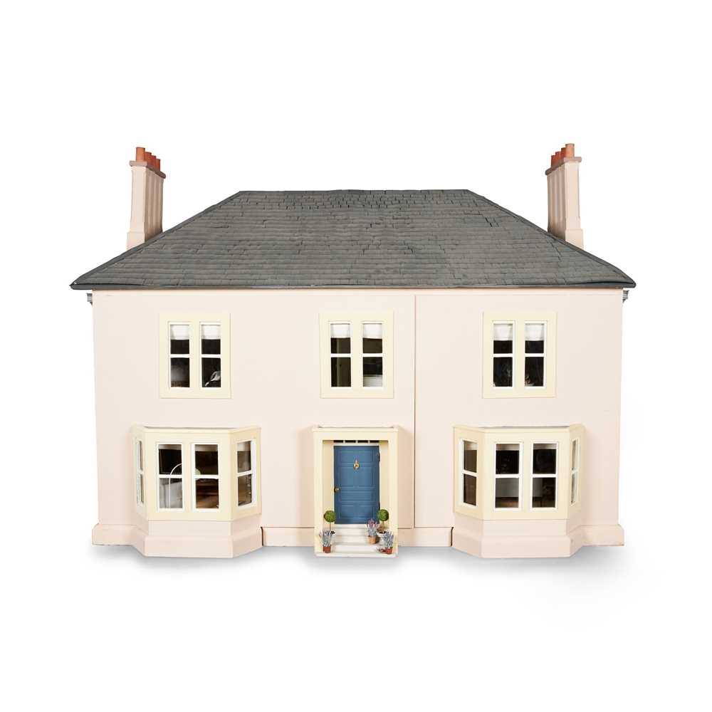 LARGE SCRATCH-BUILT DOLL'S HOUSE