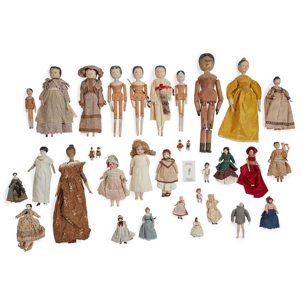 COLLECTION OF DOLLS
19TH CENTURY,
