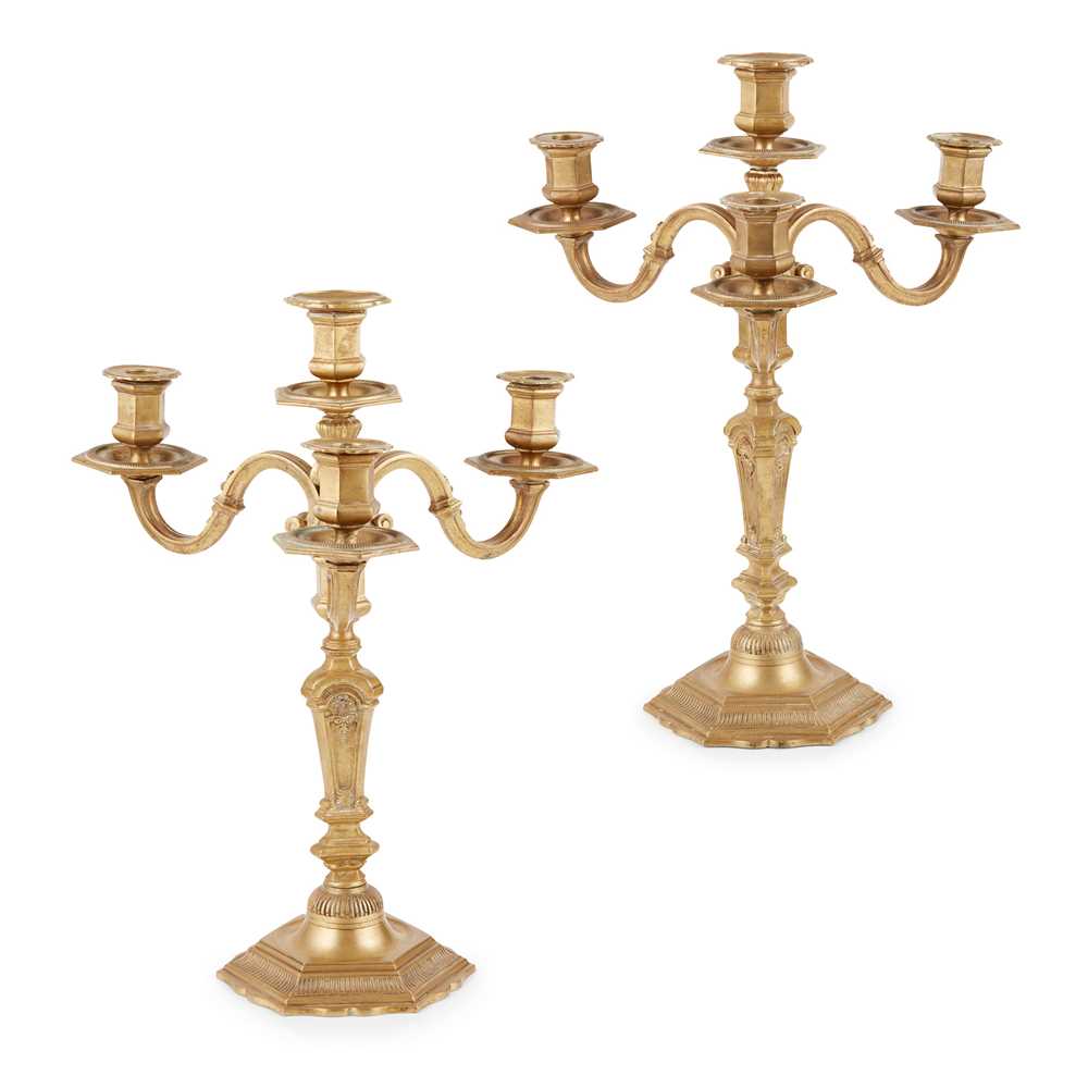 PAIR OF FRENCH BAROQUE STYLE BRASS 2cca32