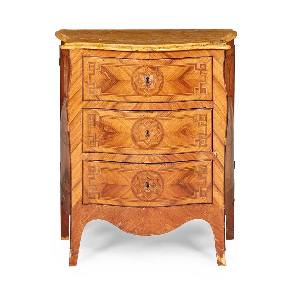 ITALIAN KINGWOOD PARQUETRY COMMODE
19TH