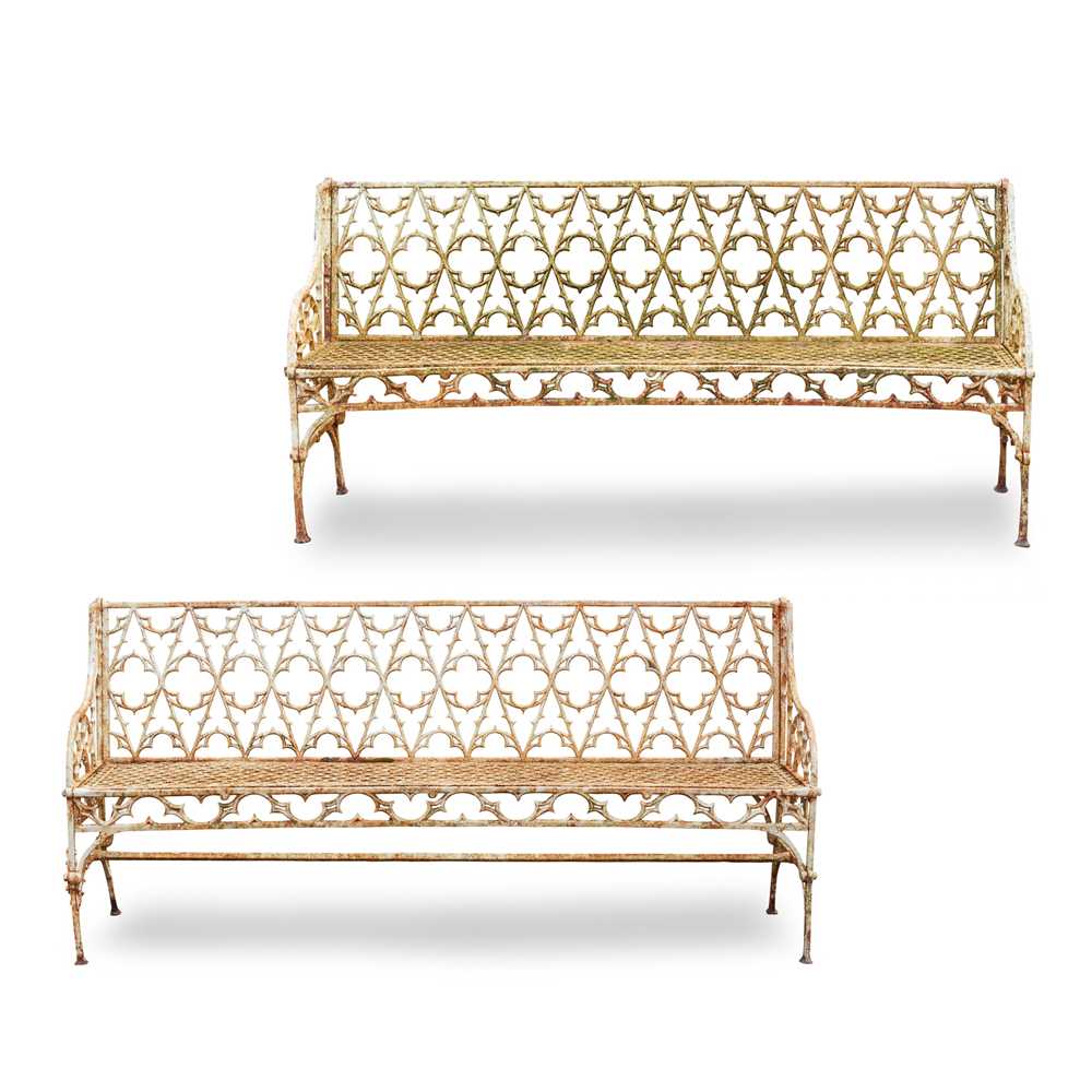 PAIR OF FRENCH GOTHIC REVIVAL CAST-IRON