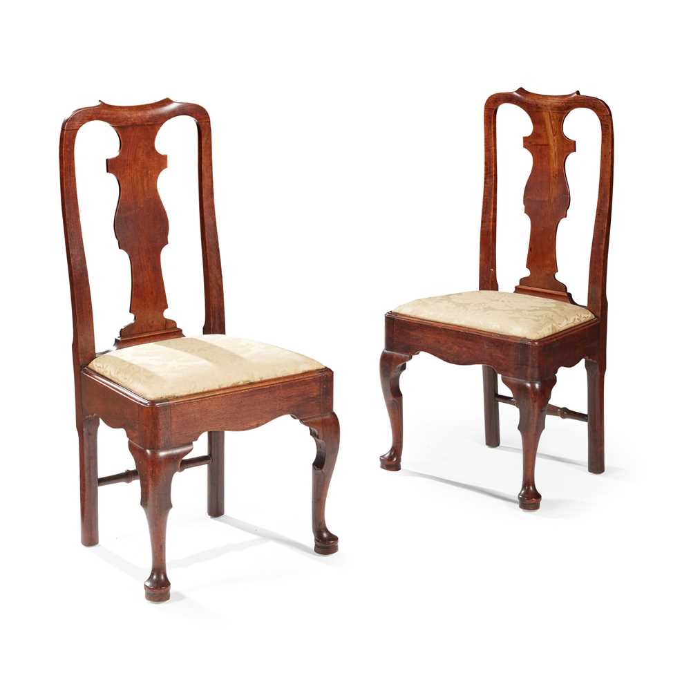 PAIR OF QUEEN ANNE RED WALNUT SIDE 2ccc98