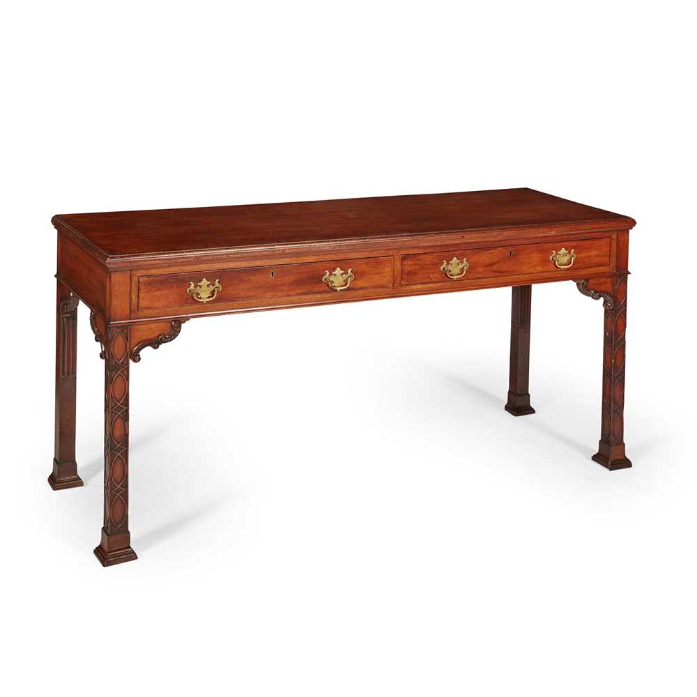 CHIPPENDALE REVIVAL MAHOGANY SIDE