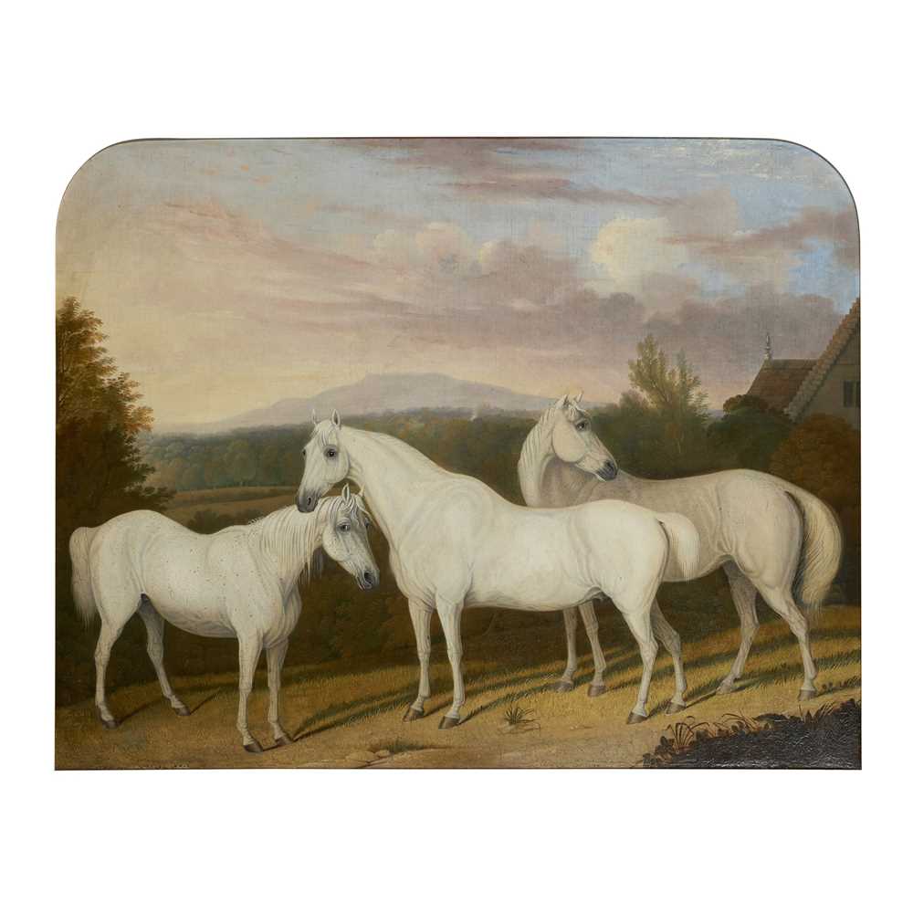 19TH CENTURY ENGLISH SCHOOL
THREE ARABIANS