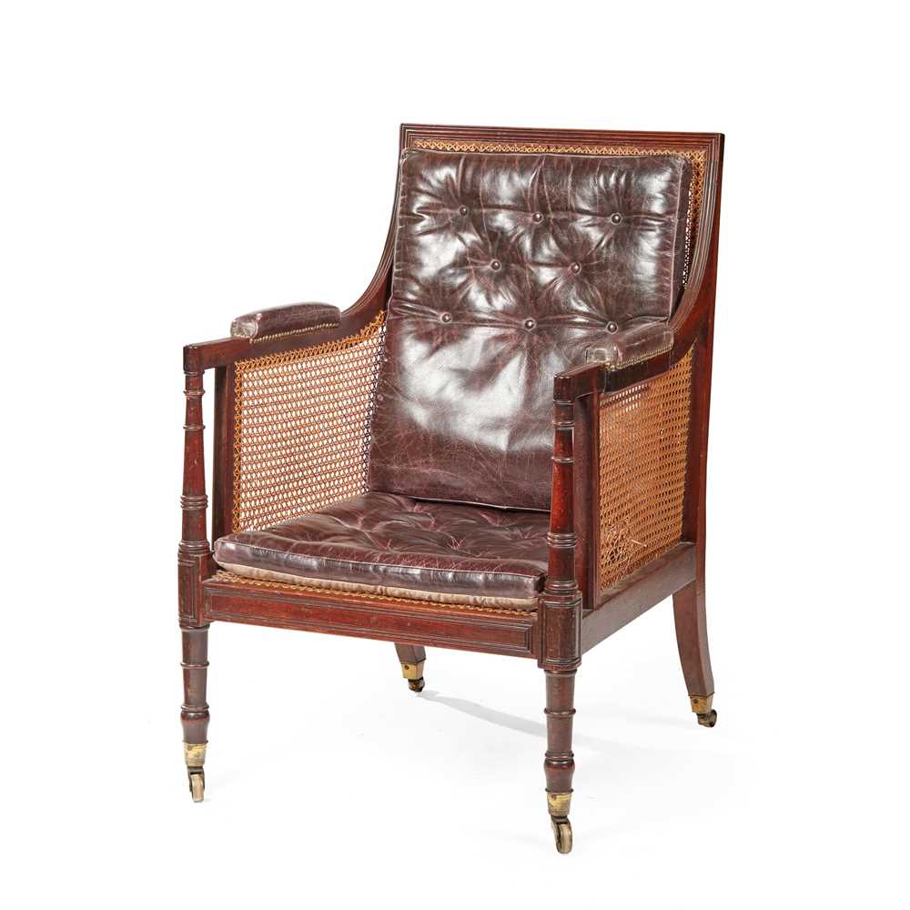 REGENCY MAHOGANY CANED BERGERE
EARLY