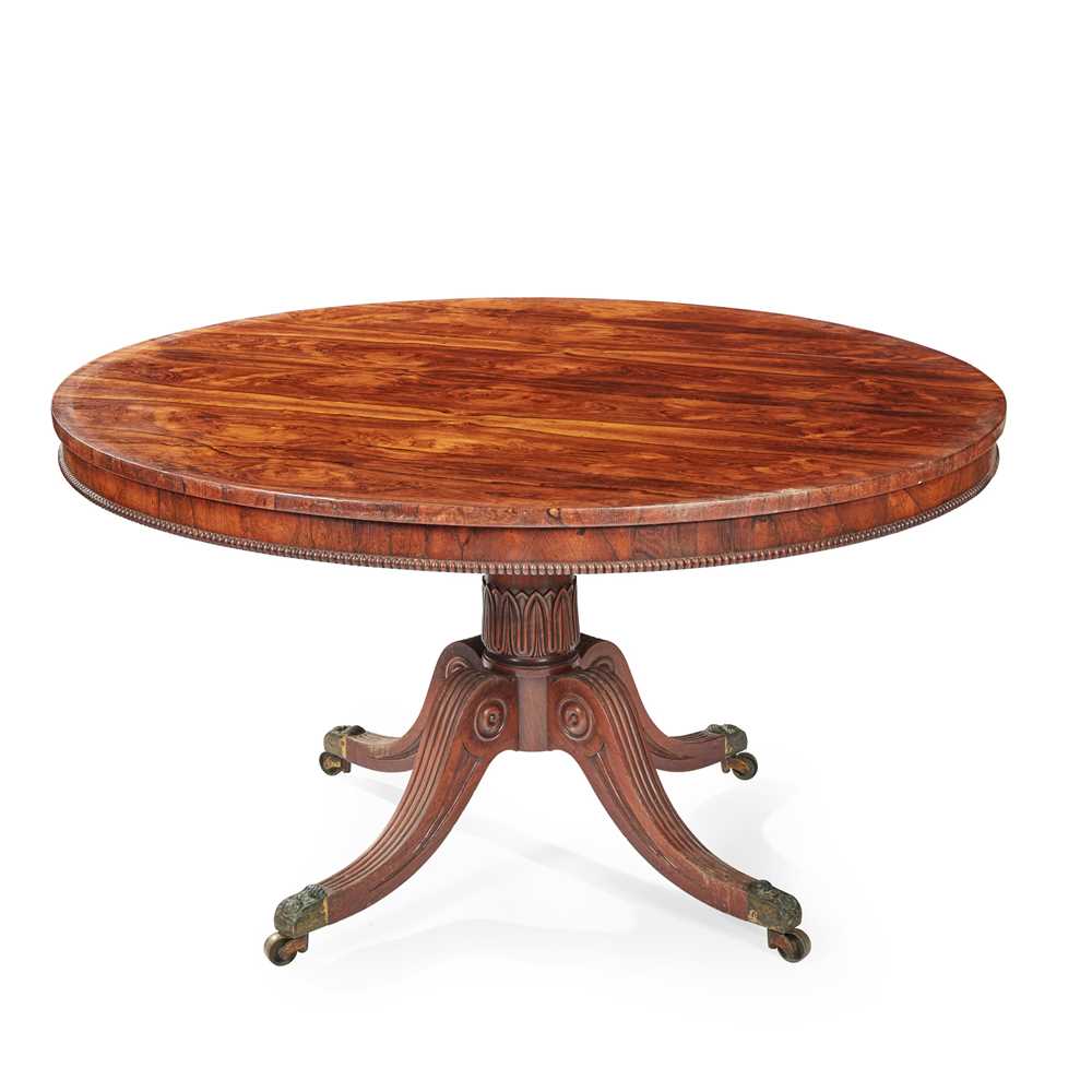 Y REGENCY ROSEWOOD CENTRE TABLE,