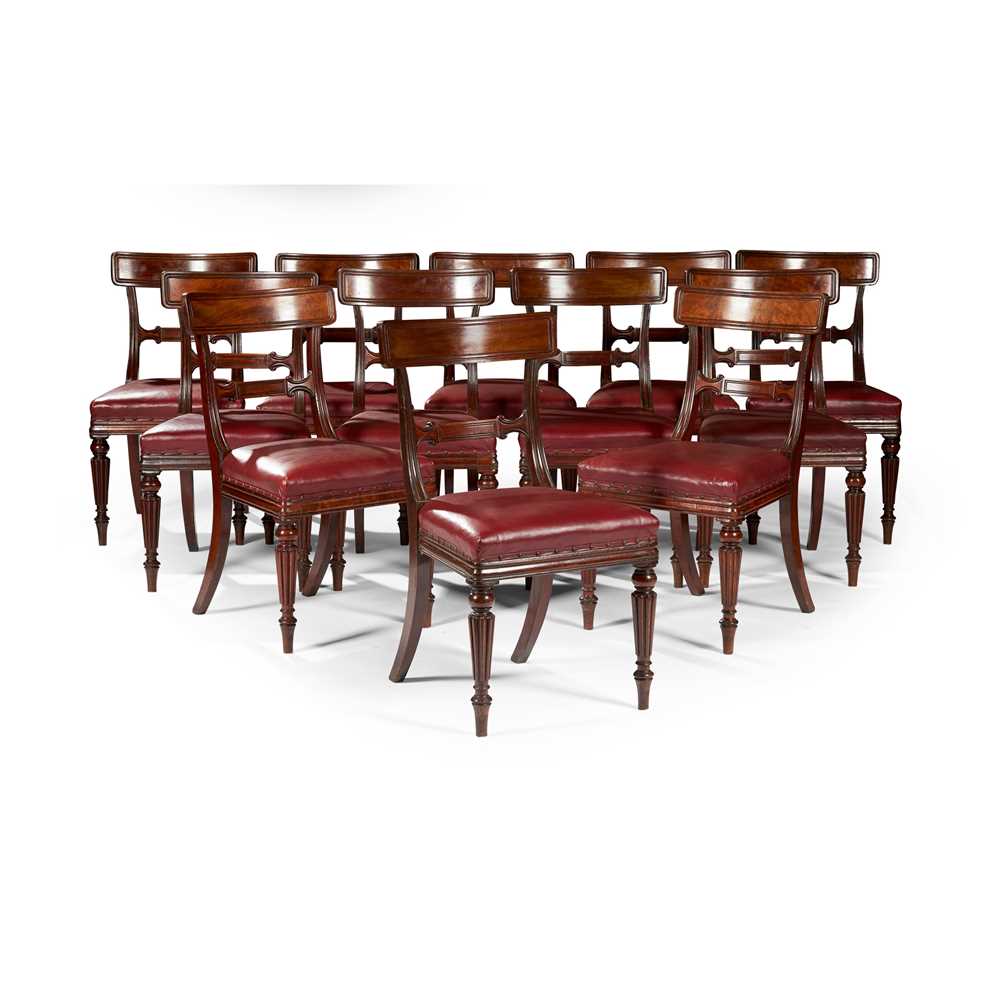 SET OF TWELVE REGENCY MAHOGANY 2ccd07