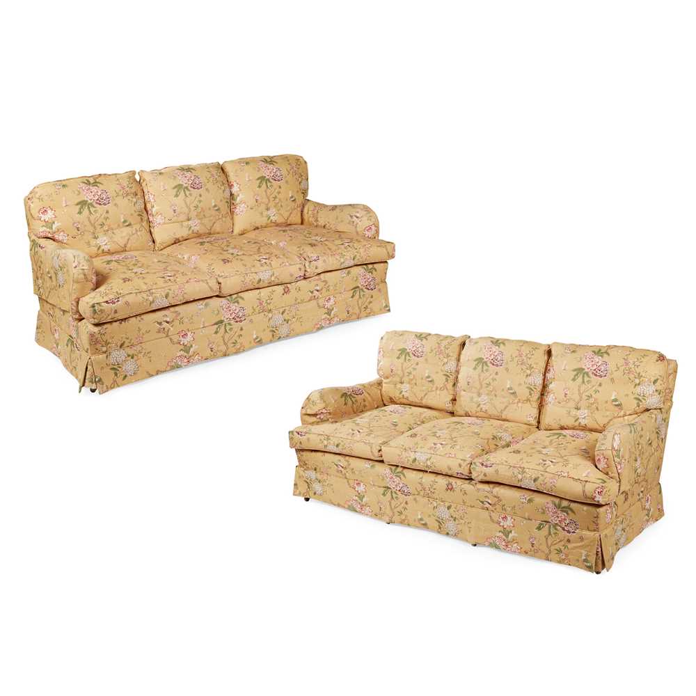 MATCHED PAIR OF HOWARD STYLE SOFAS  2ccd4d