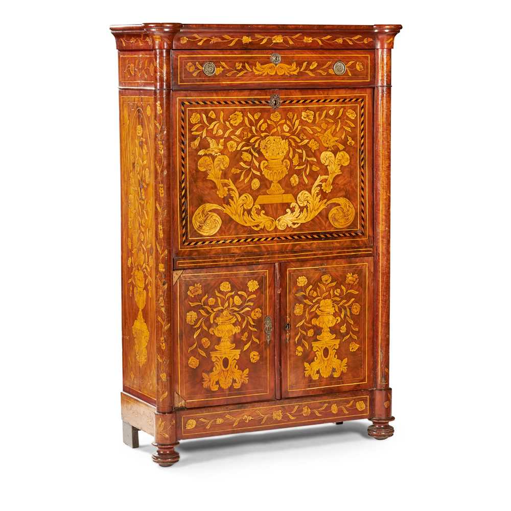 DUTCH WALNUT AND FLORAL MARQUETRY 2ccd5b