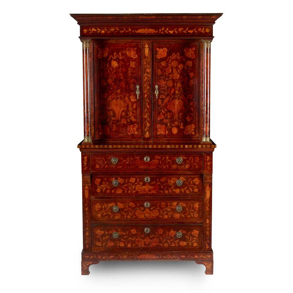 DUTCH MAHOGANY AND FLORAL MARQUETRY 2ccd64
