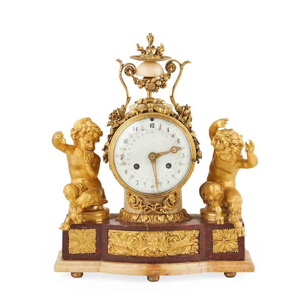 FRENCH GILT BRONZE AND ROUGE MARBLE 2ccda6