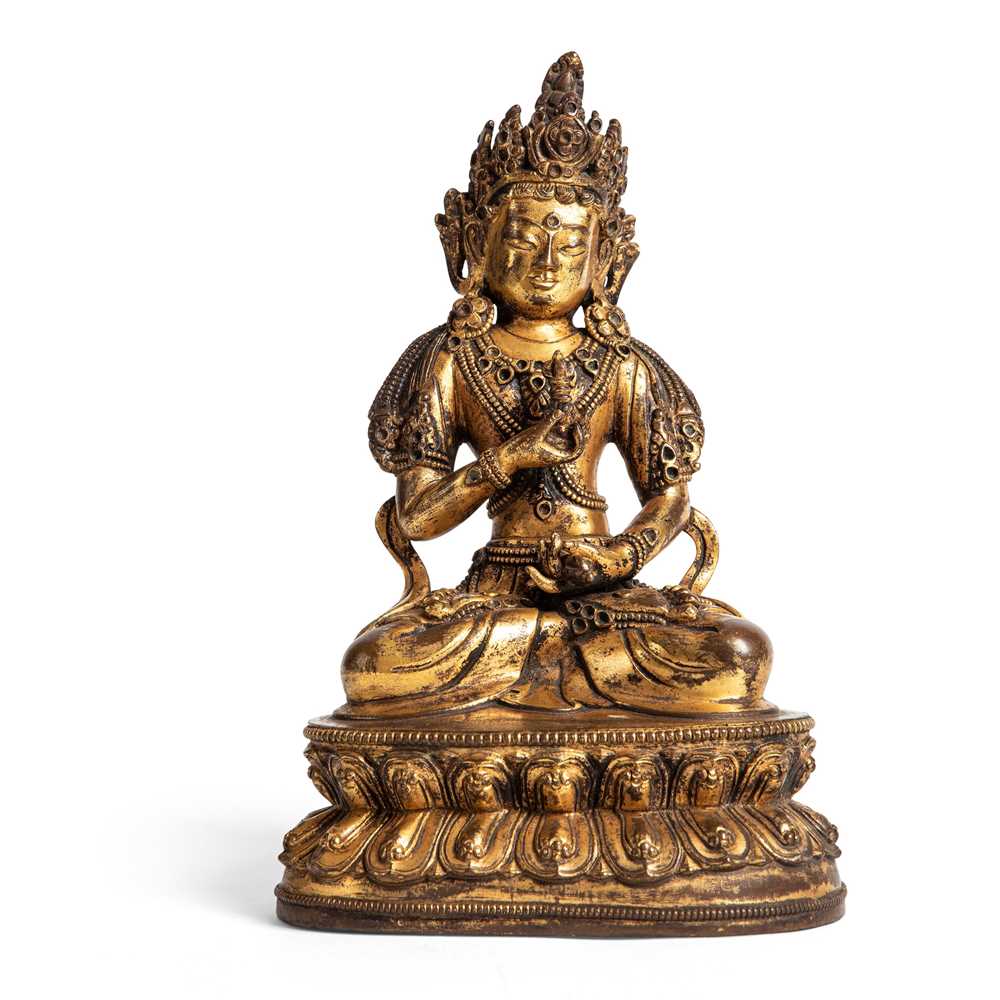 GILT BRONZE FIGURE OF VAJRASATTVA QING 2cce3c