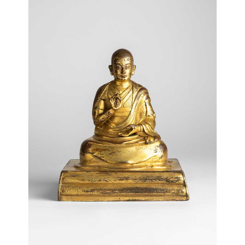 GILT BRONZE SEATED FIGURE OF A 2cce3d