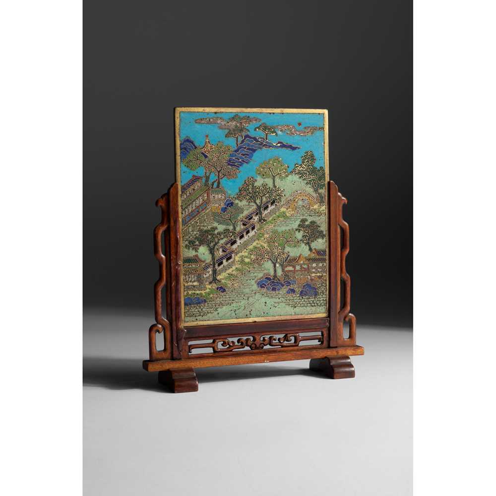 CLOISONN ENAMEL RECTANGULAR PLAQUE QING 2cce3f