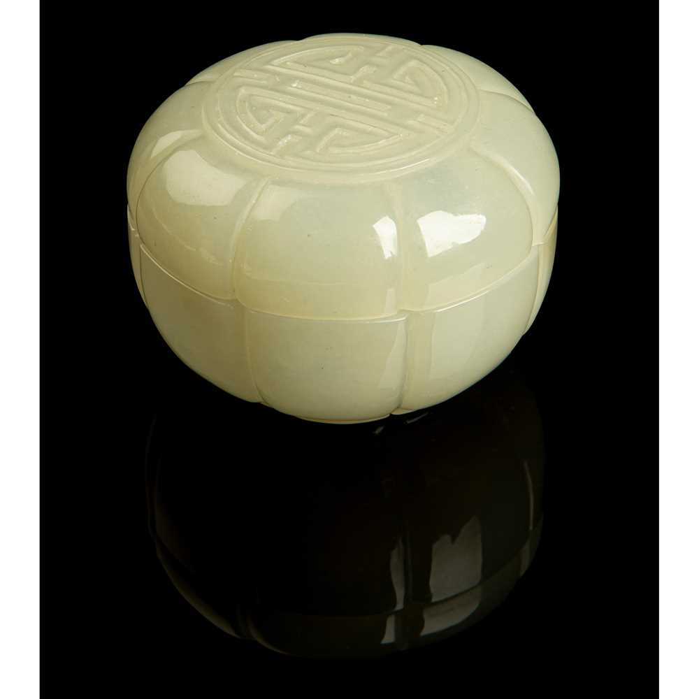 PALE CELADON JADE CARVING OF A