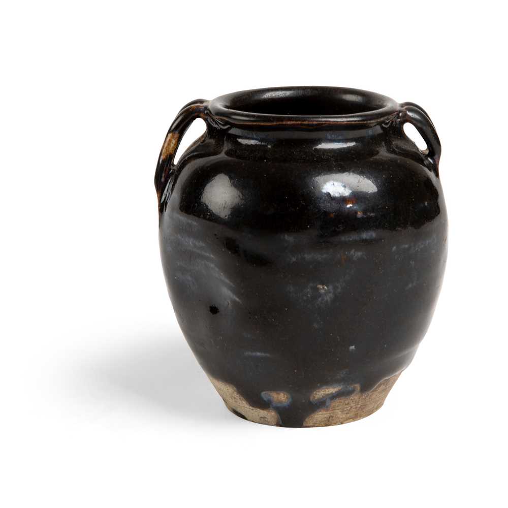 CIZHOU BRONZE-GLAZED DOUBLE-HANDLED