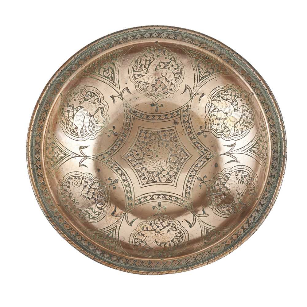 TWO MAMLUK STYLE TINNED COPPER 2cceef