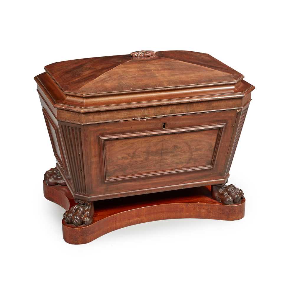 A REGENCY MAHOGANY WINE COOLER EARLY 2cd148