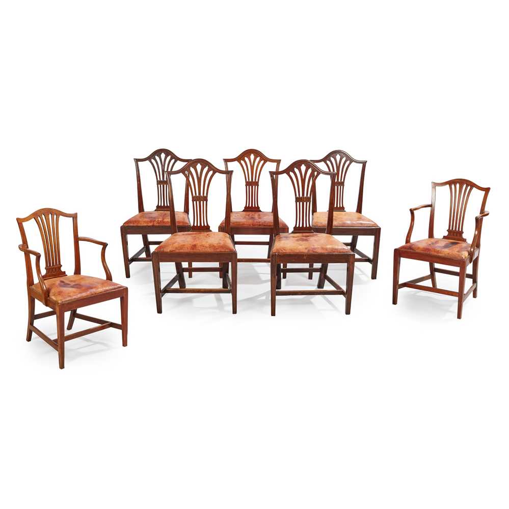 A SET OF FIVE GEORGIAN STYLE MAHOGANY 2cd14a