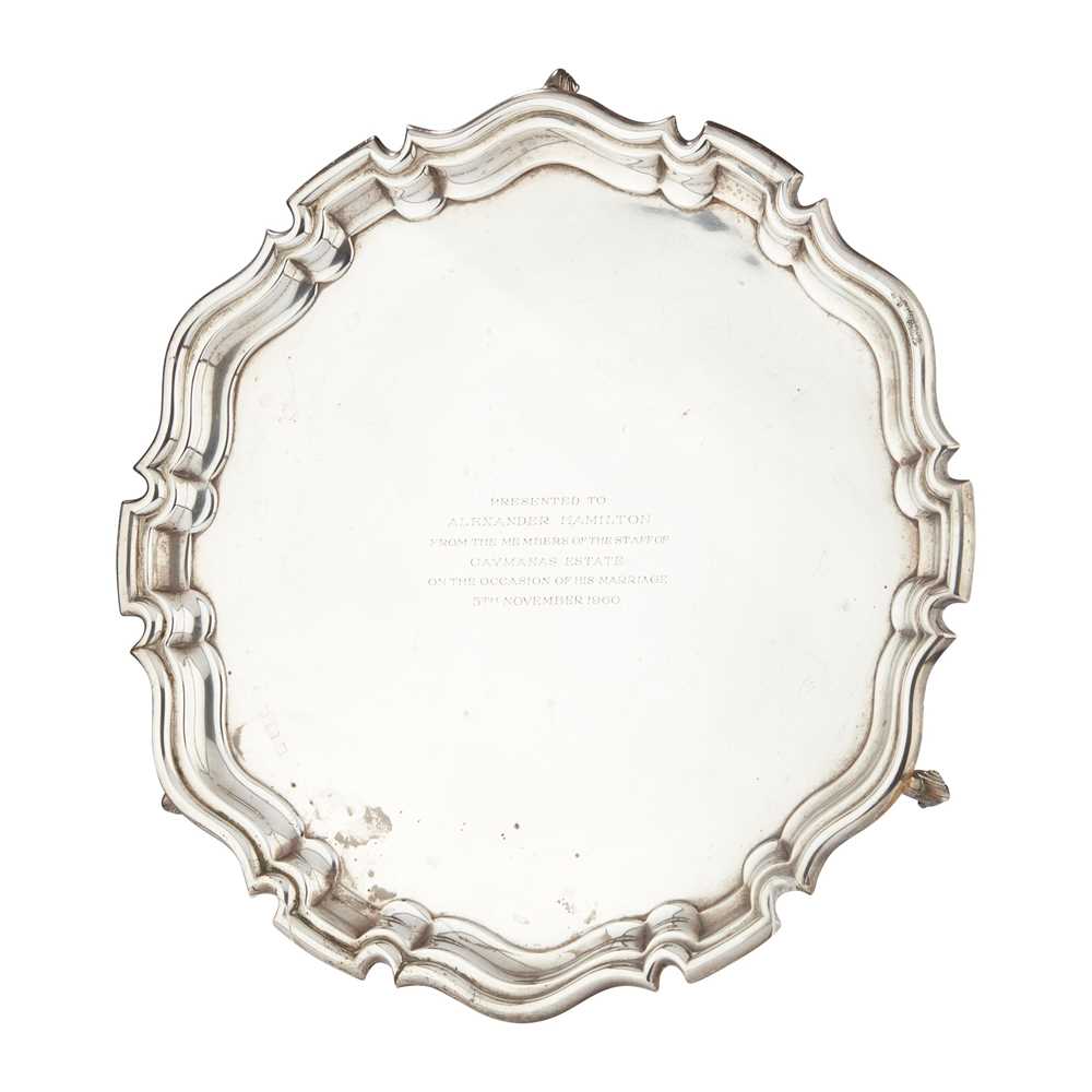 A LARGE GEORGE V PRESENTATION SALVER ALEXANDER 2cd1b9