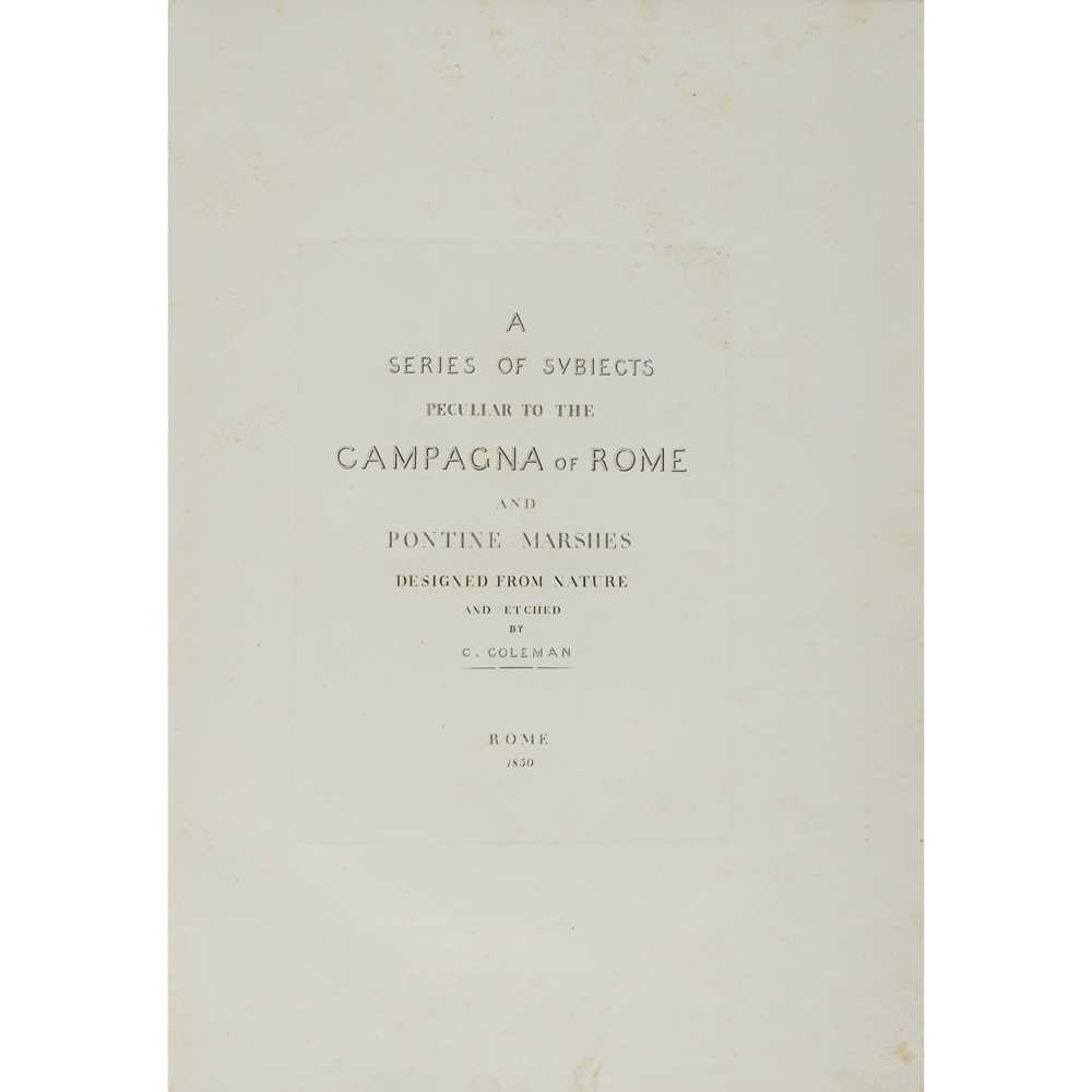 COLEMAN, C.
A SERIES OF SUBJECTS