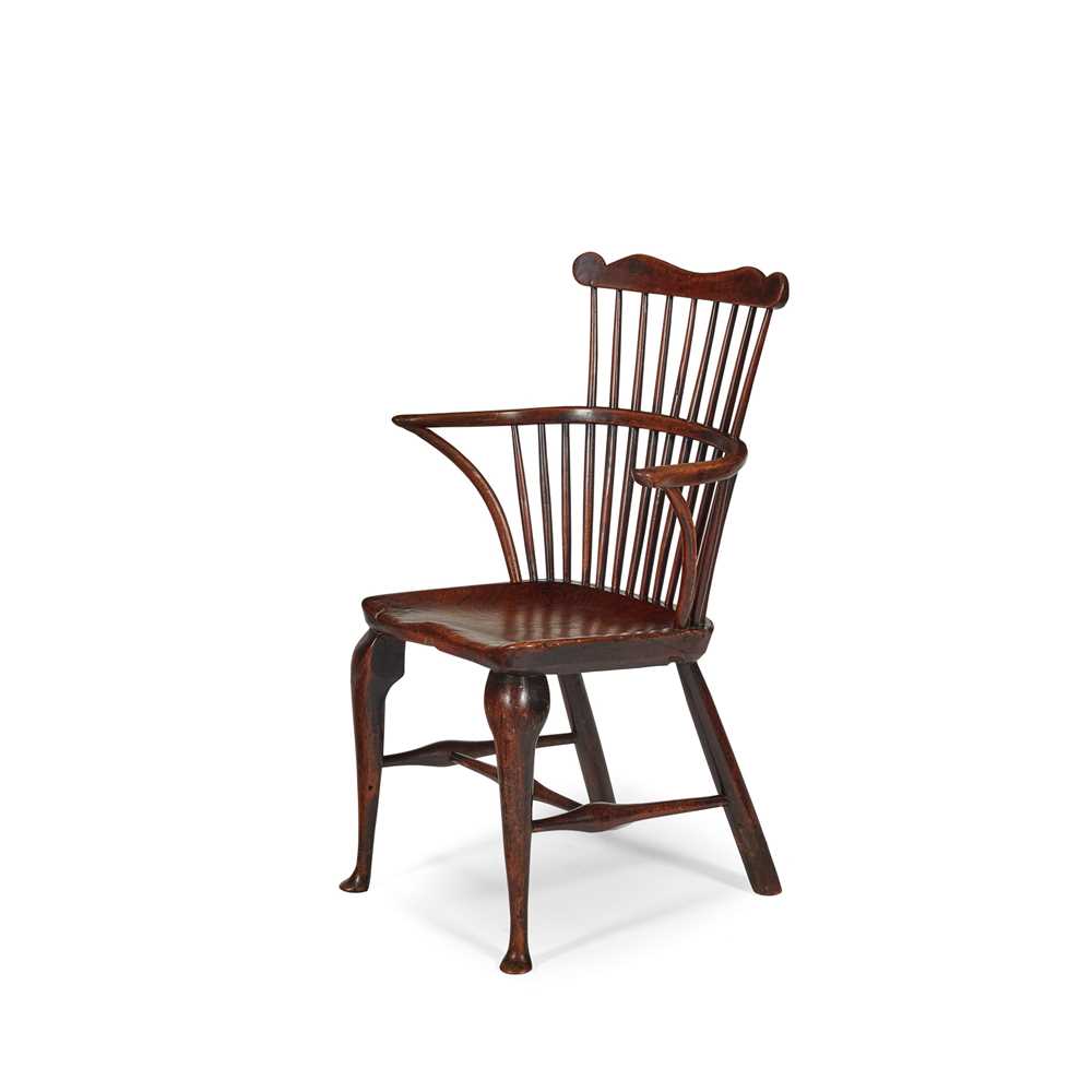 GEORGE II ELM WINDSOR ARMCHAIR
18TH