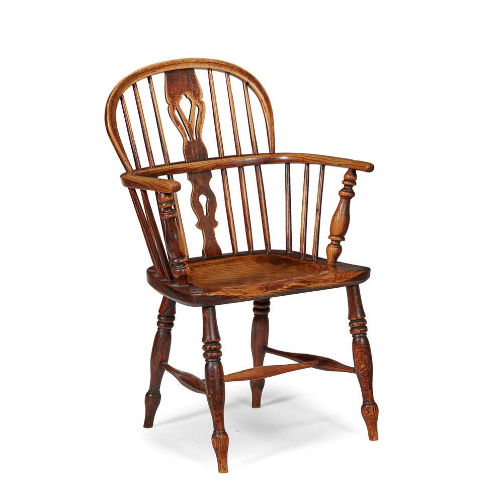 ELM WINDSOR ARMCHAIR EARLY 19TH 2cd3fd