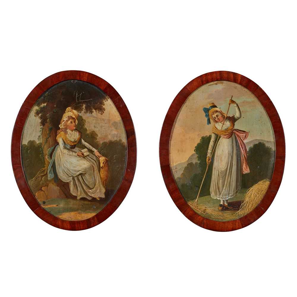 ENGLISH SCHOOL, PAIR OF PAINTED