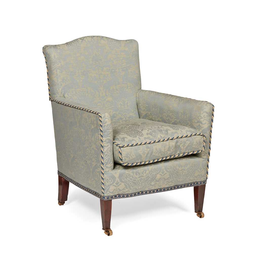 EDWARDIAN UPHOLSTERED ARMCHAIR EARLY 2cd45b