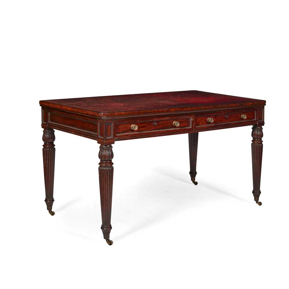 GOOD REGENCY MAHOGANY LIBRARY TABLE  2cd47e